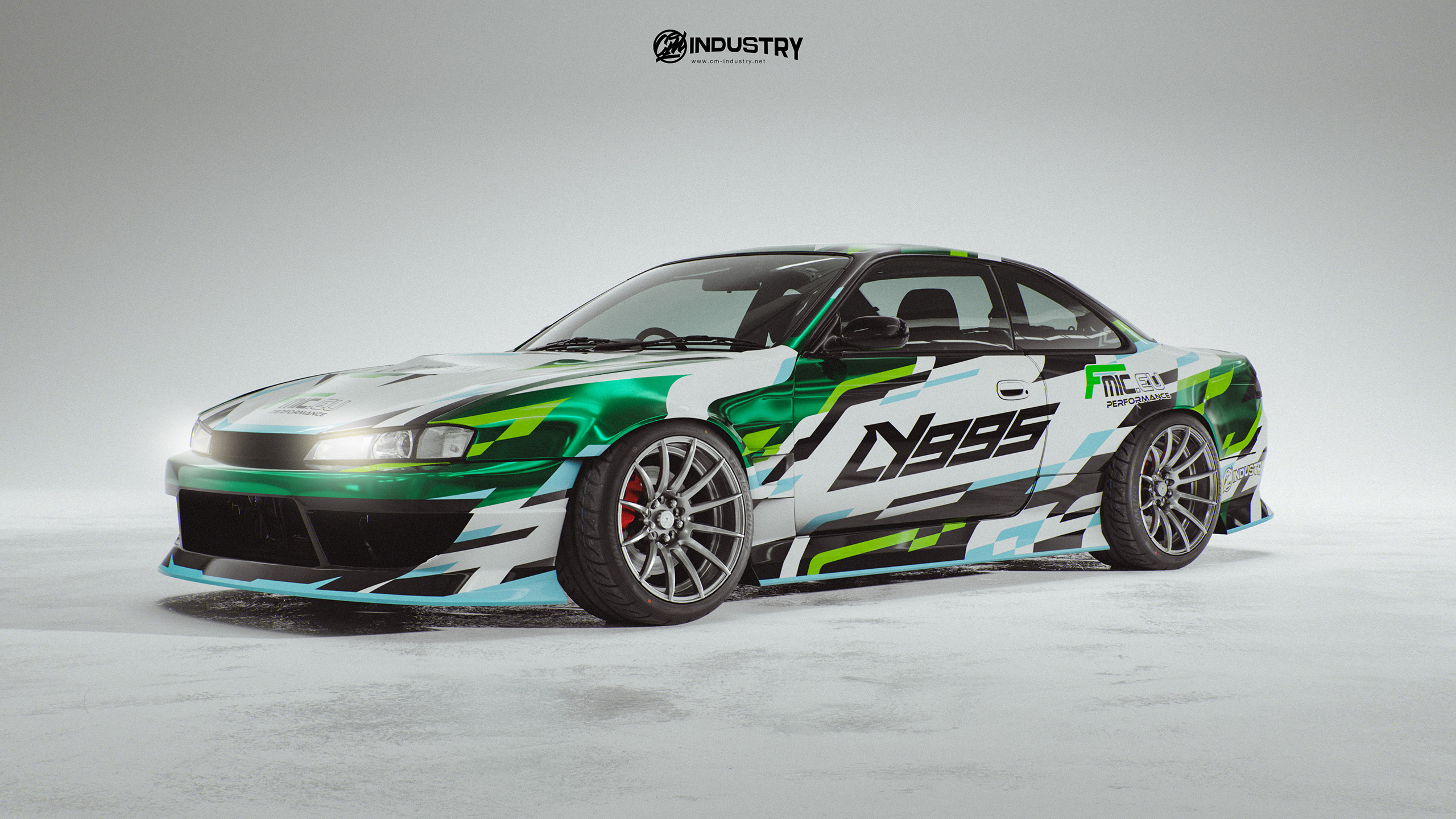 Nissan Silvia S14 Kouki Drift Timur Lypskyi LY995 Livery Design Front 3/4 | CM Industry