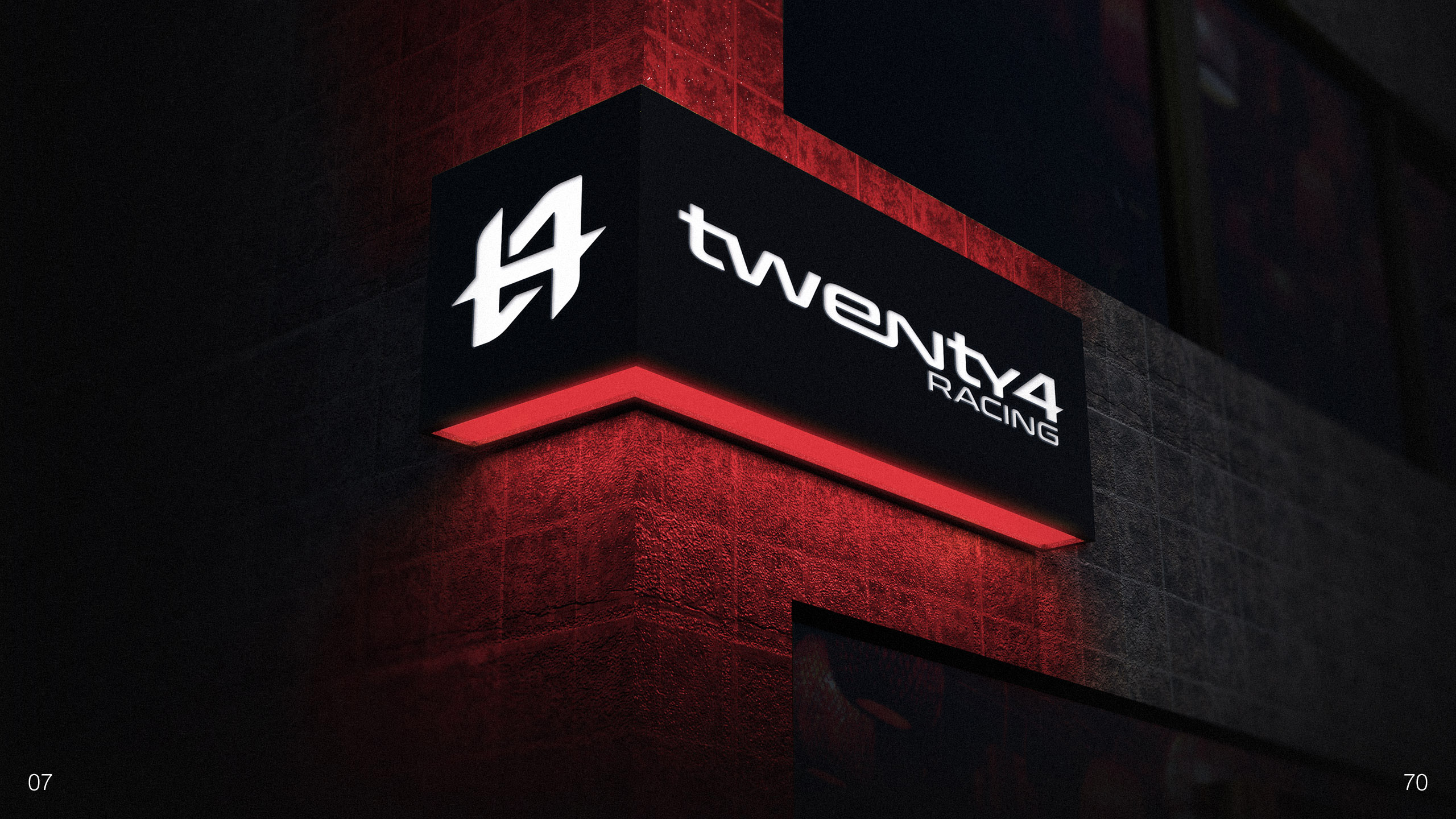Twenty4 Racing Logo Identity Banner MockUp | CM Industry