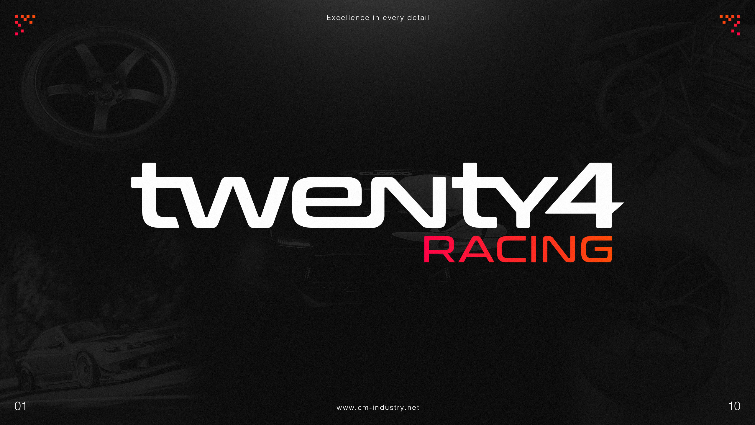 Twenty4 Racing Logo Identity Iterations 1 | CM Industry