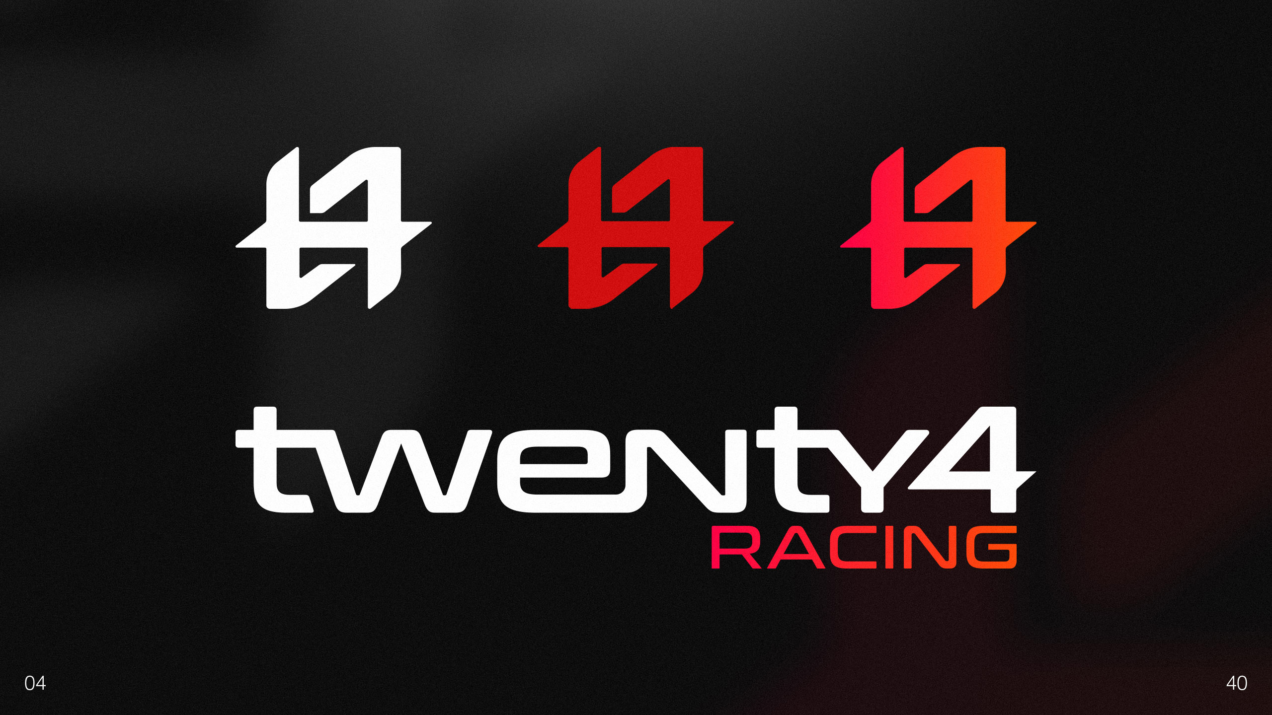 Twenty4 Racing Logo Identity Iterations 4 | CM Industry