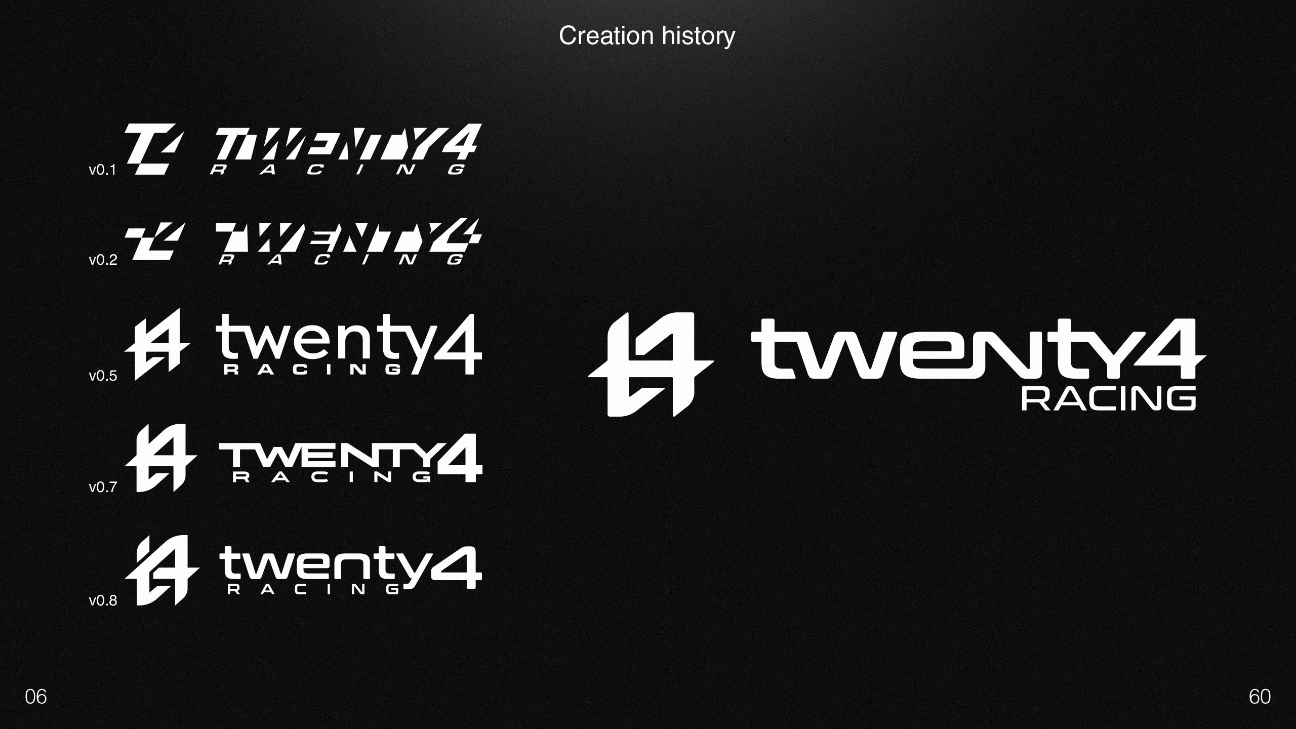 Twenty4 Racing Logo Identity Iterations 6 | CM Industry