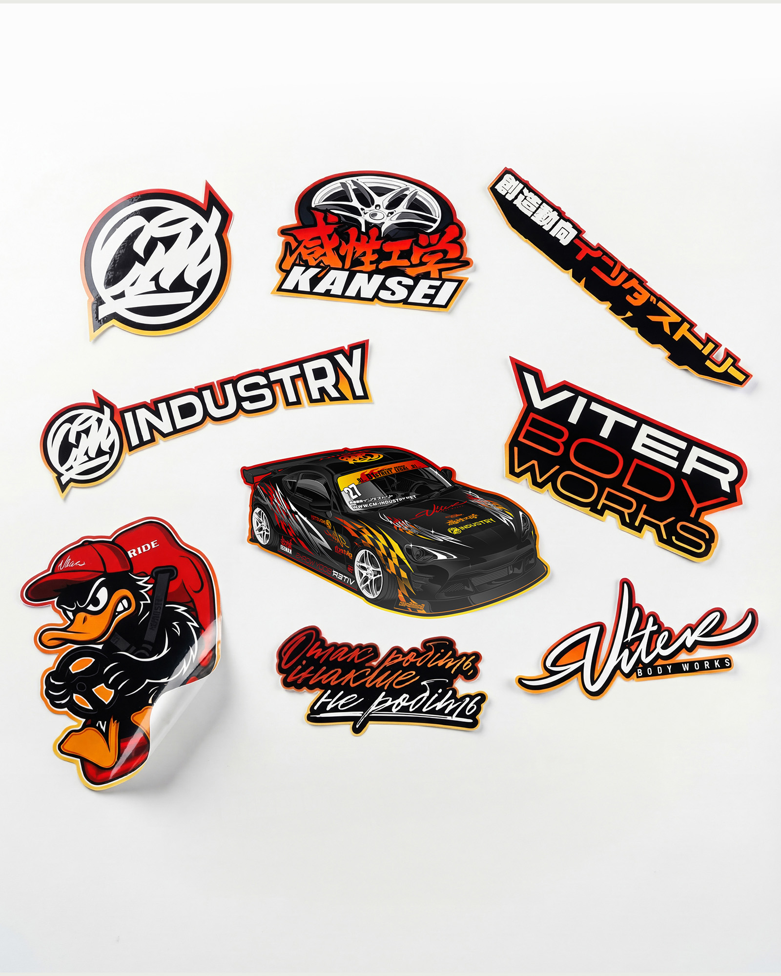 Viter Body Works GT86 Illustration Art Stickers | CM Industry
