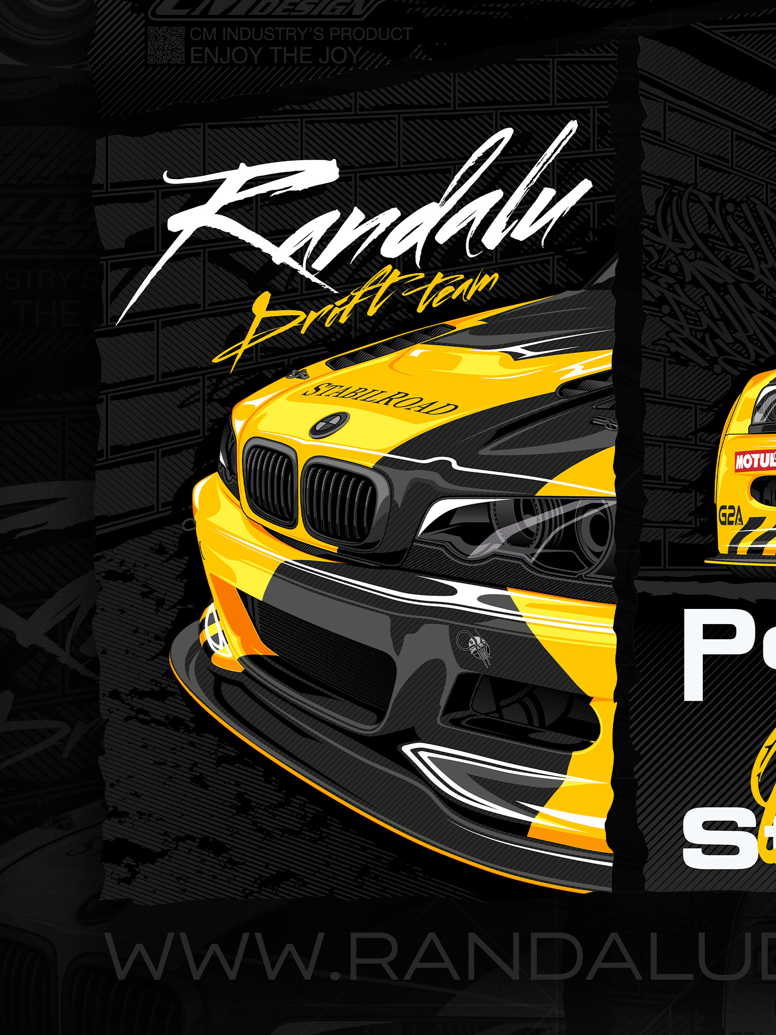 BMW E46 Drift Oliver Randalu Illustration 3 | CM Industry
