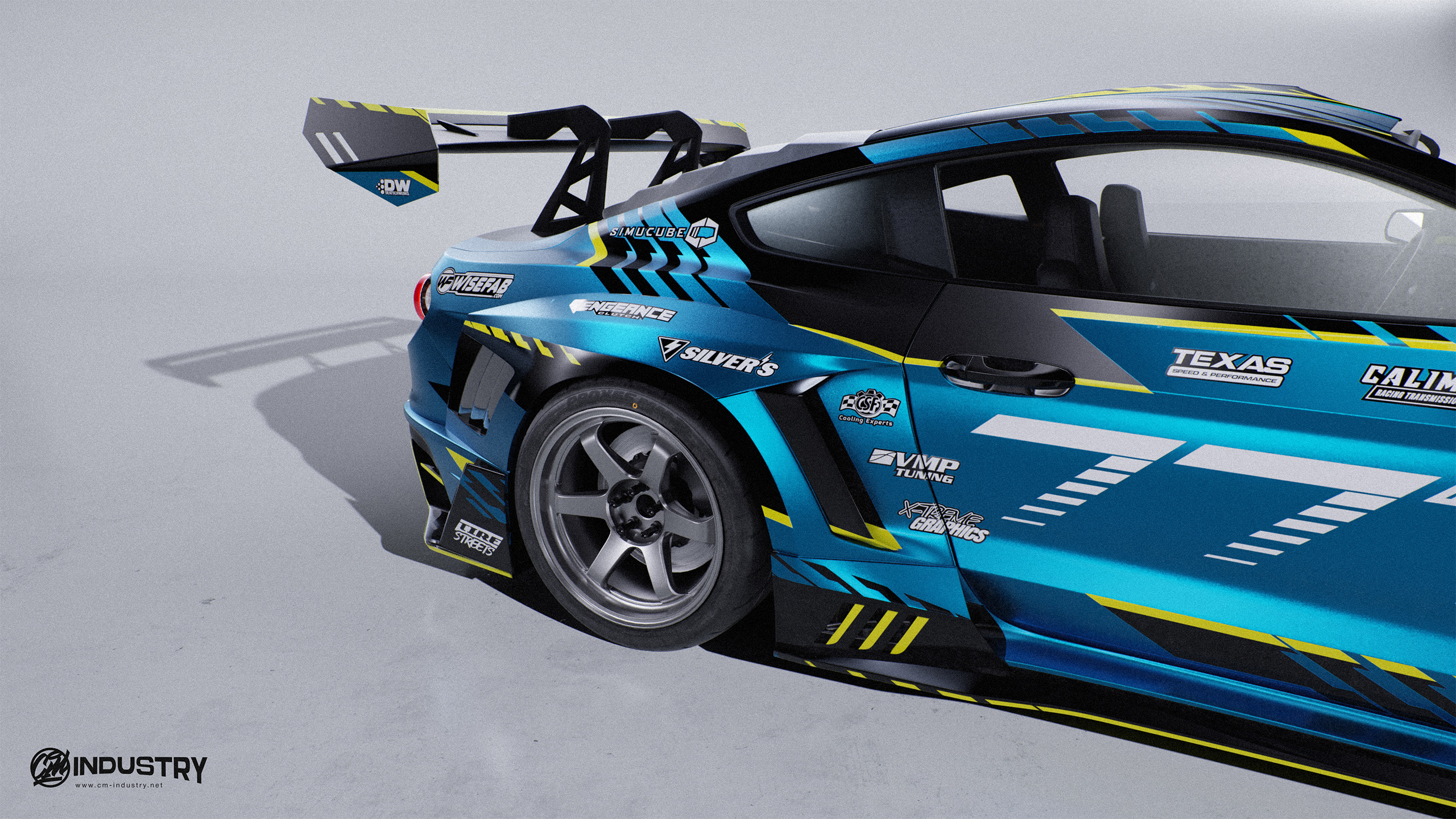 Ford Mustang S550 777 Racing @slowgtr Livery Design Side | CM Industry