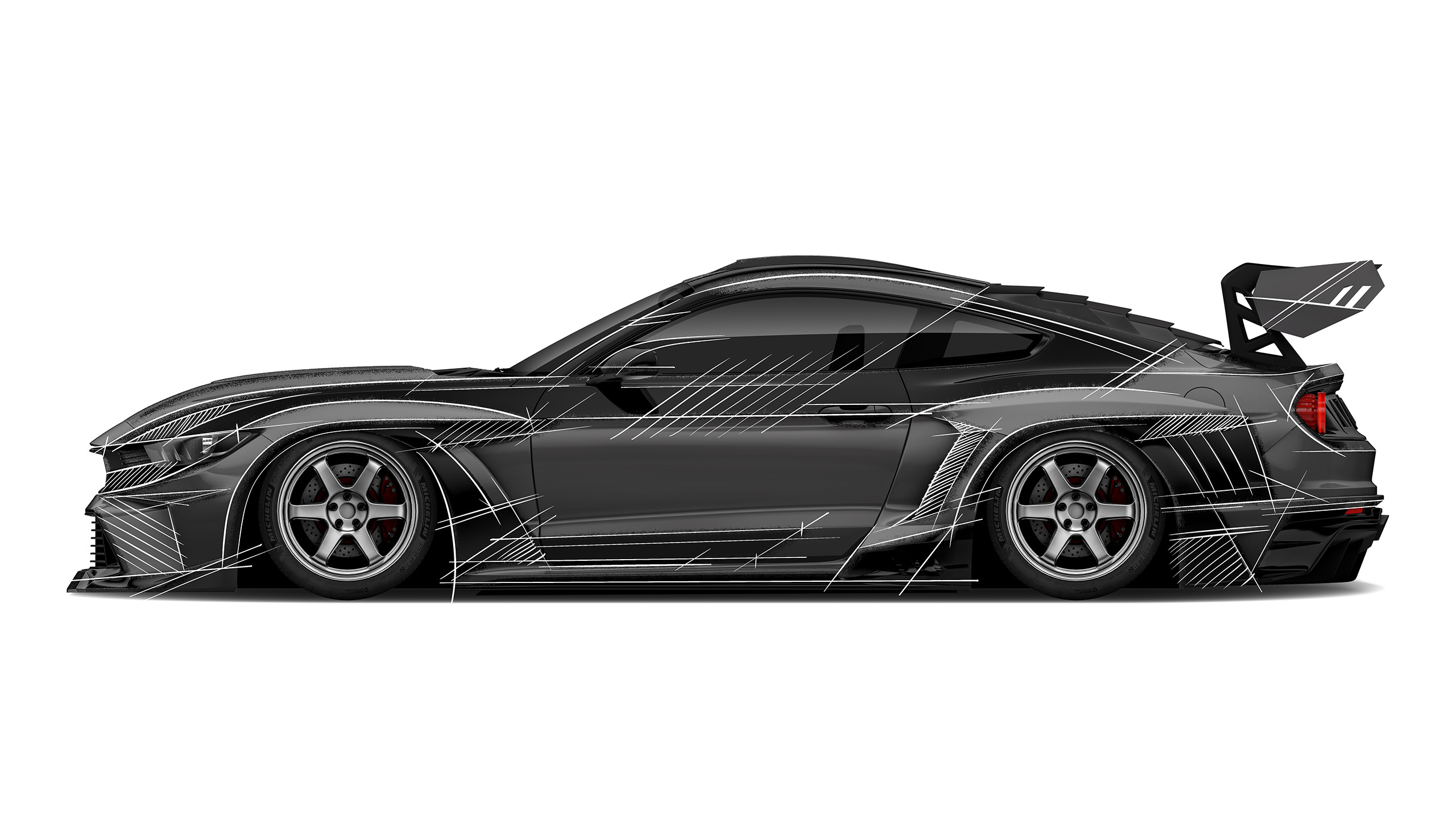 Ford Mustang S550 777 Racing @slowgtr Livery Design Sketch | CM Industry