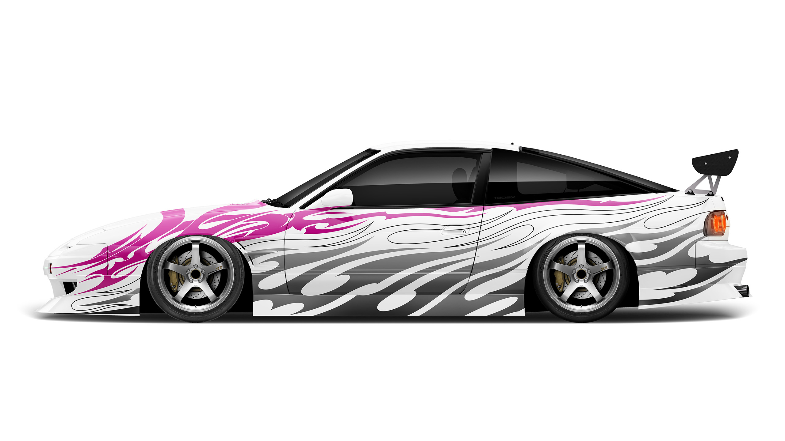 Nissan 180sx Old Style Pink Japanese Livery Design Tribals | CM Industry