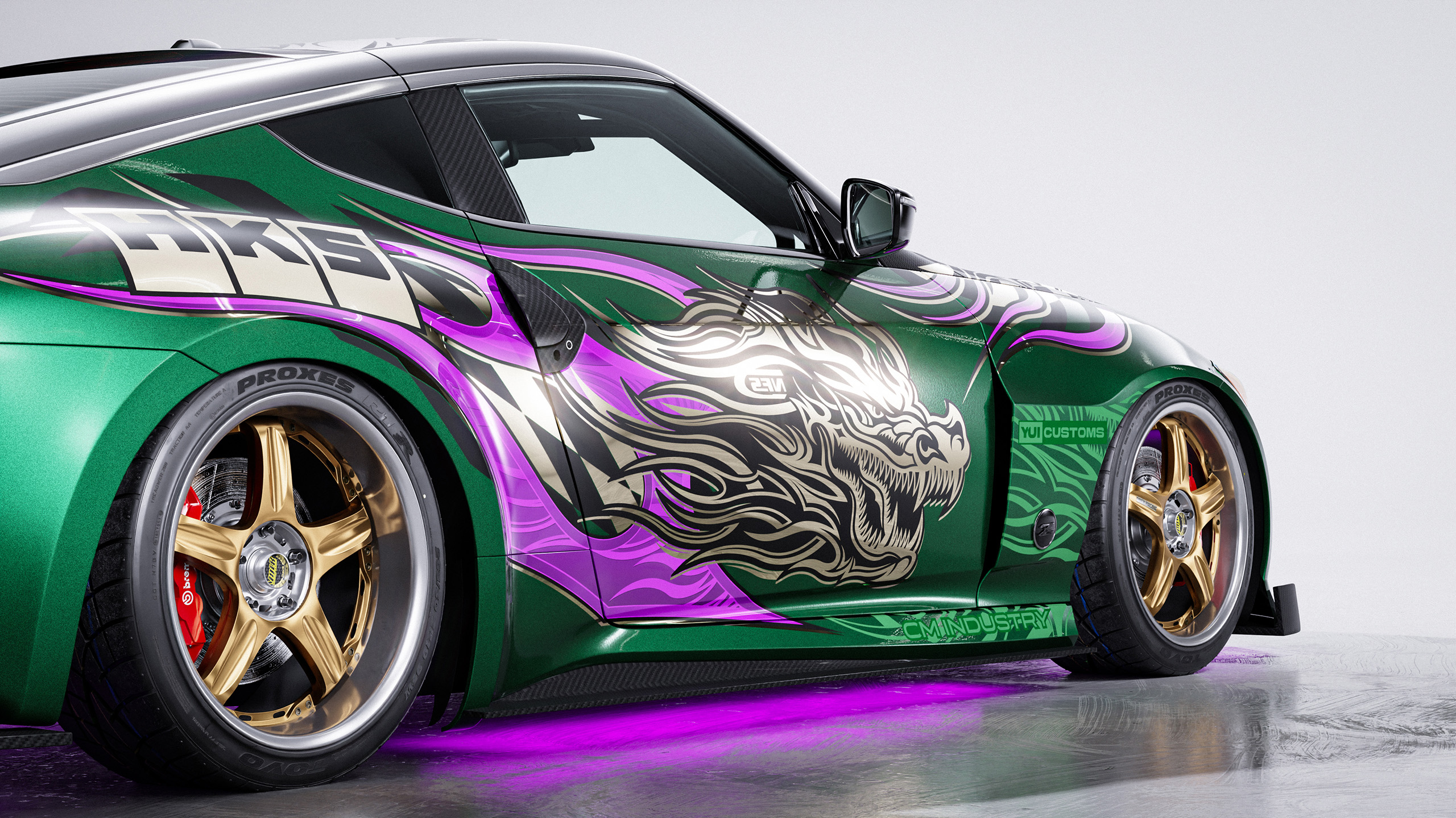 Nissan Z / 400z Stance Underground 2 Livery Design Side close | CM Industry