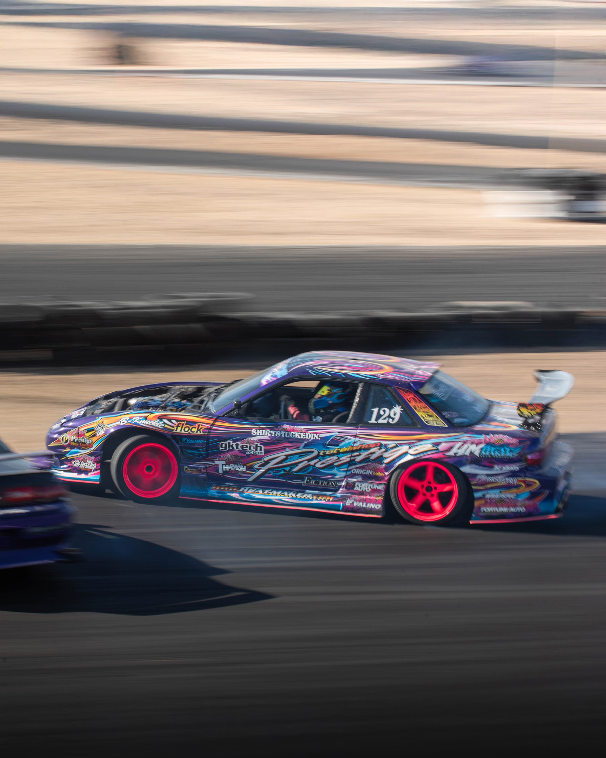 Nissan Silvia S13 Onevia Origin Labo Racing Line Purple Drift Livery Design Side | CM Industry