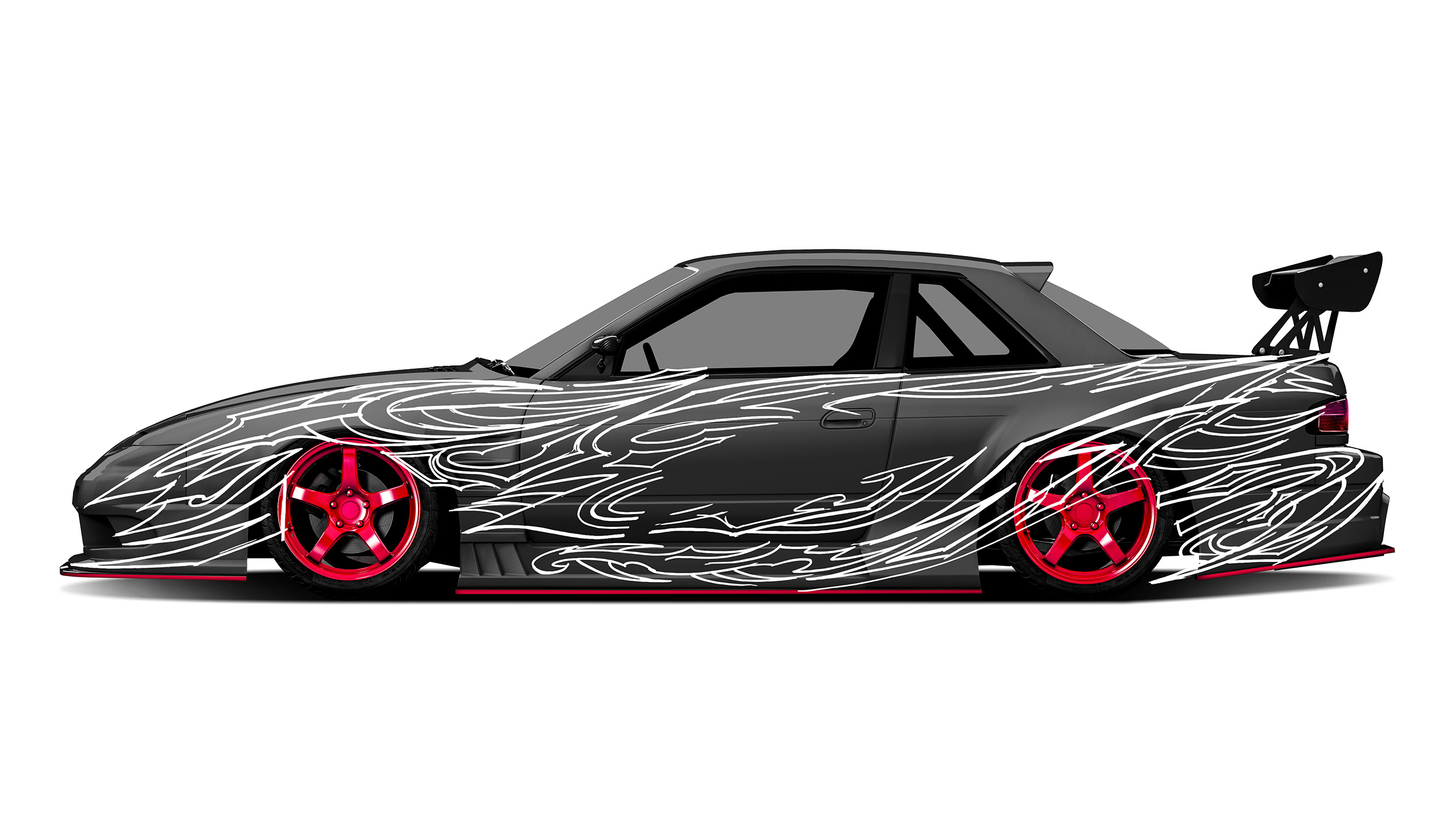 Nissan Silvia S13 Onevia Origin Labo Racing Line Purple Drift Livery Design Sketch | CM Industry