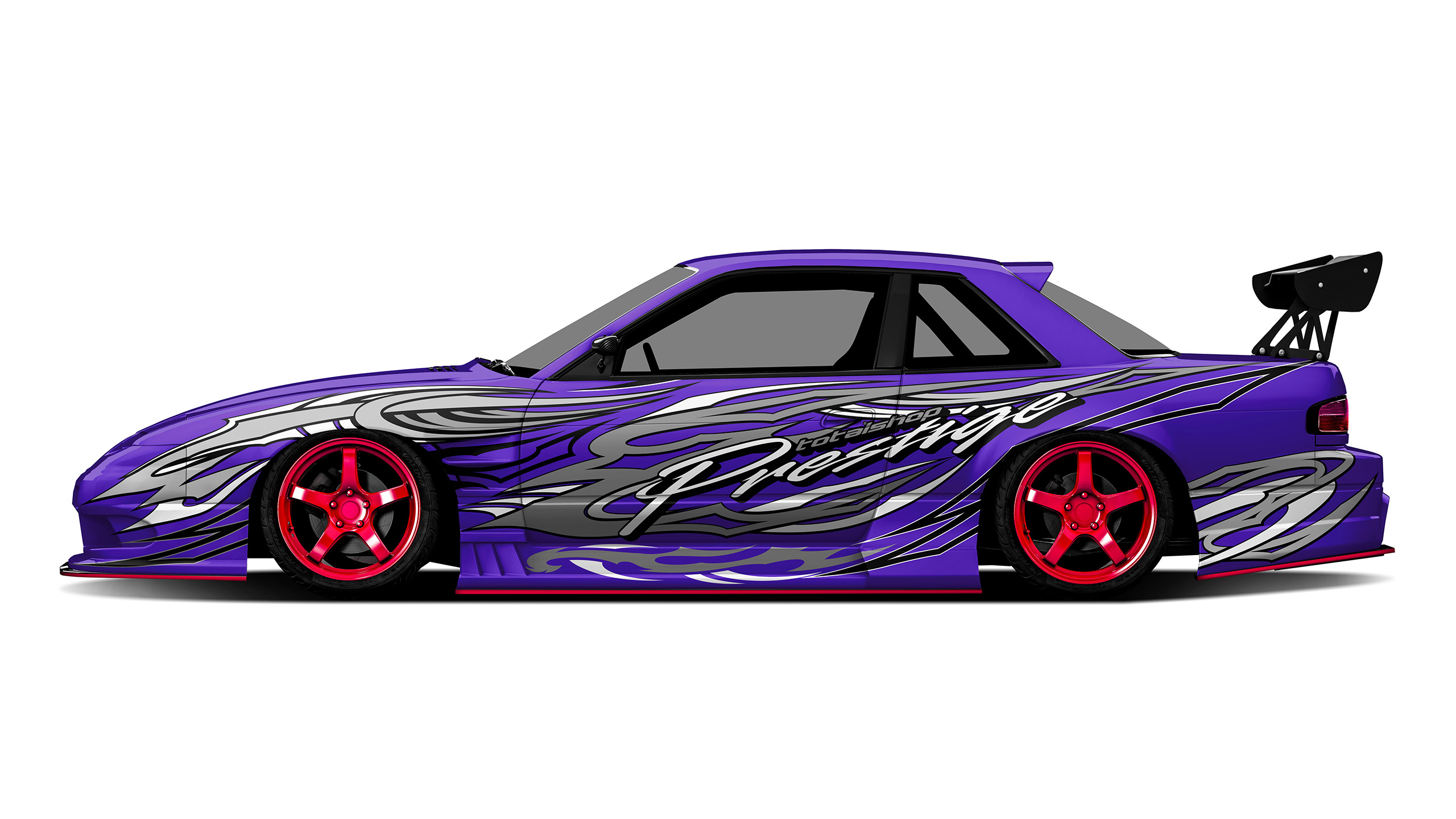 Nissan Silvia S13 Onevia Origin Labo Racing Line Purple Drift Livery Design Tribals | CM Industry
