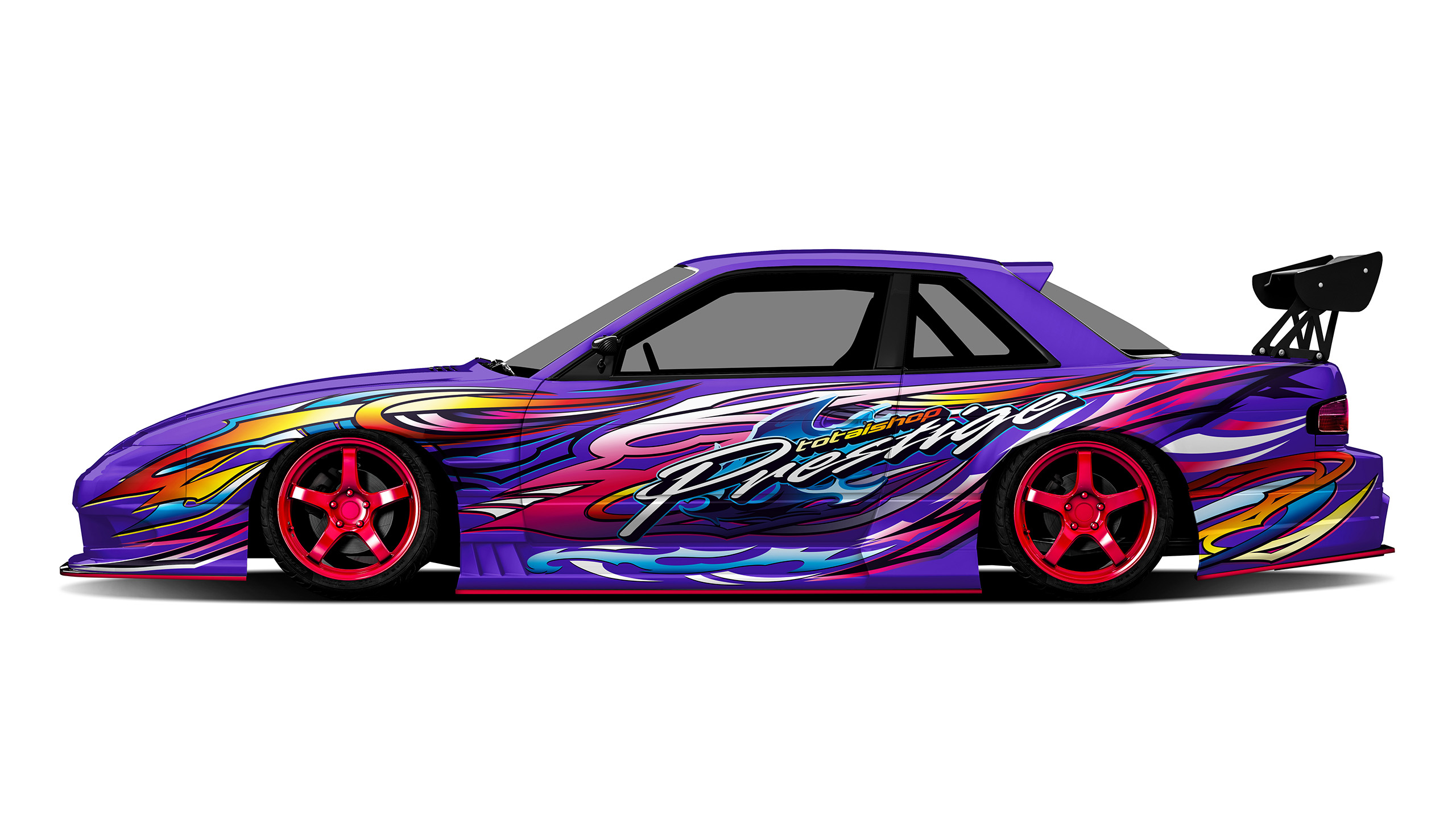 Nissan Silvia S13 Onevia Origin Labo Racing Line Purple Drift Livery Design Colors | CM Industry