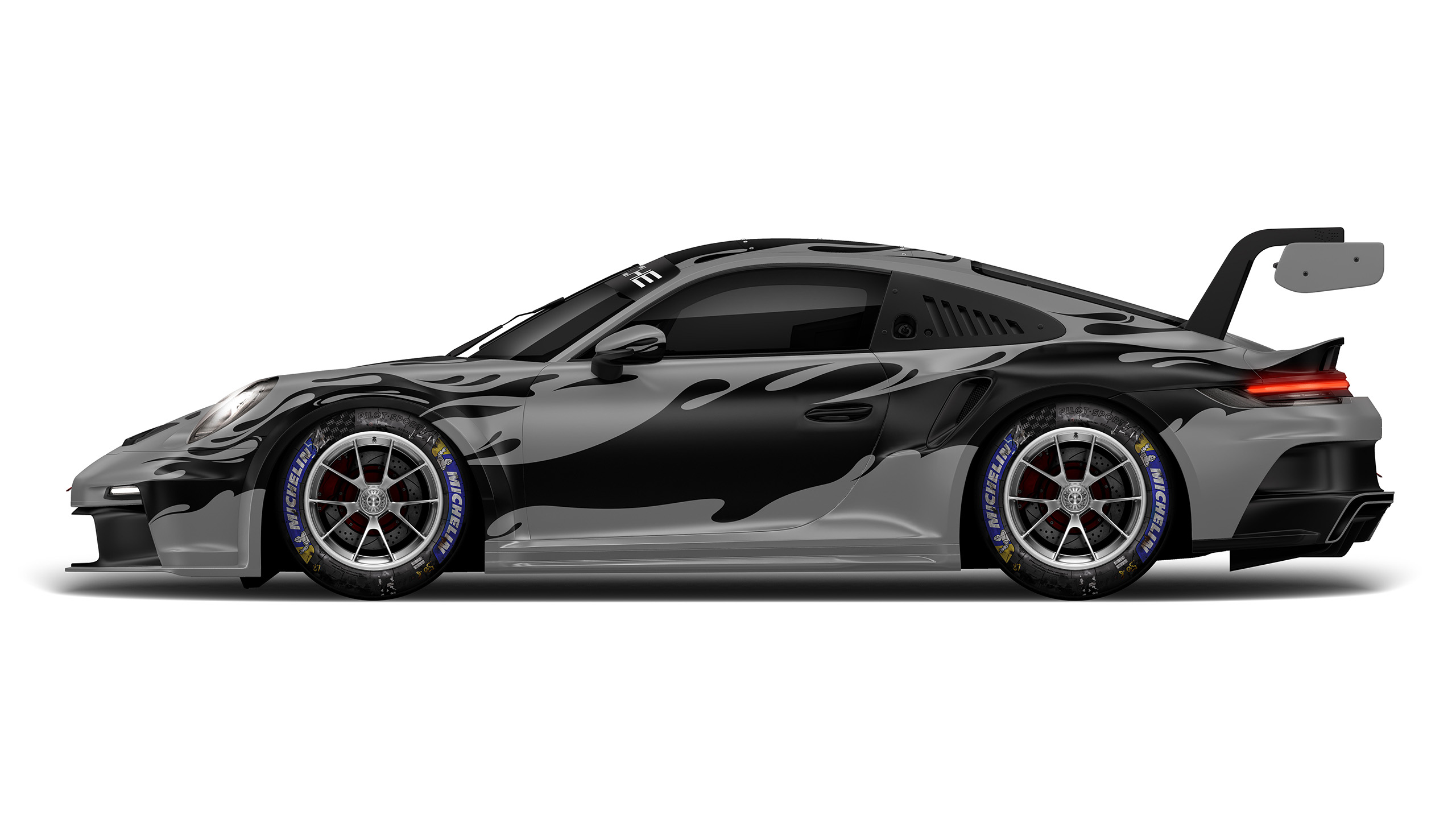 Porsche 911 GT3 Cup (992) 992.1 Black Falcon Fanatec Livery Design Pink Shapes | CM Industry