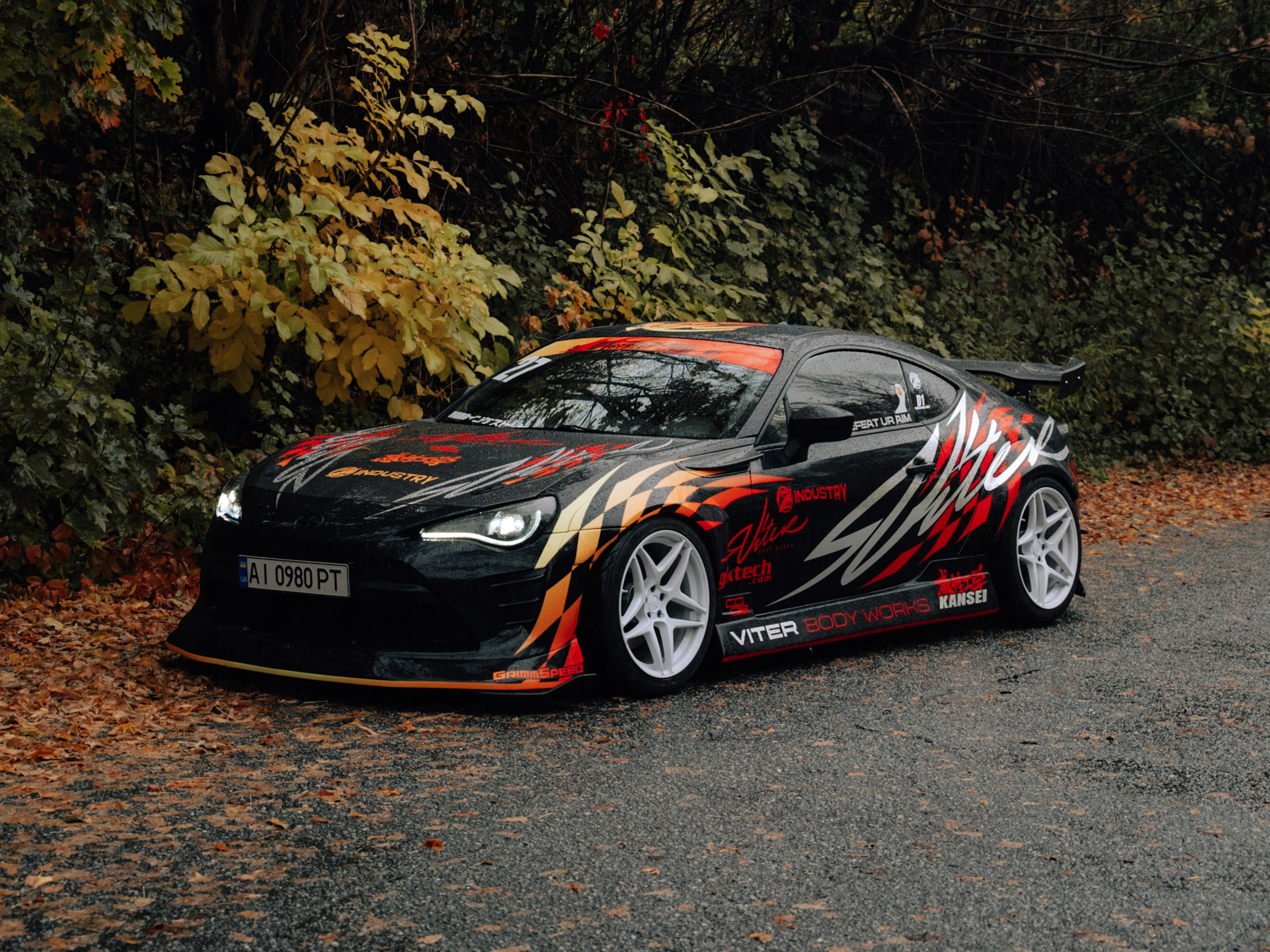 Toyota GT86 / Scion FRS / Subaru BRZ Drift Street D1 Livery Design Front 3/4 | CM Industry