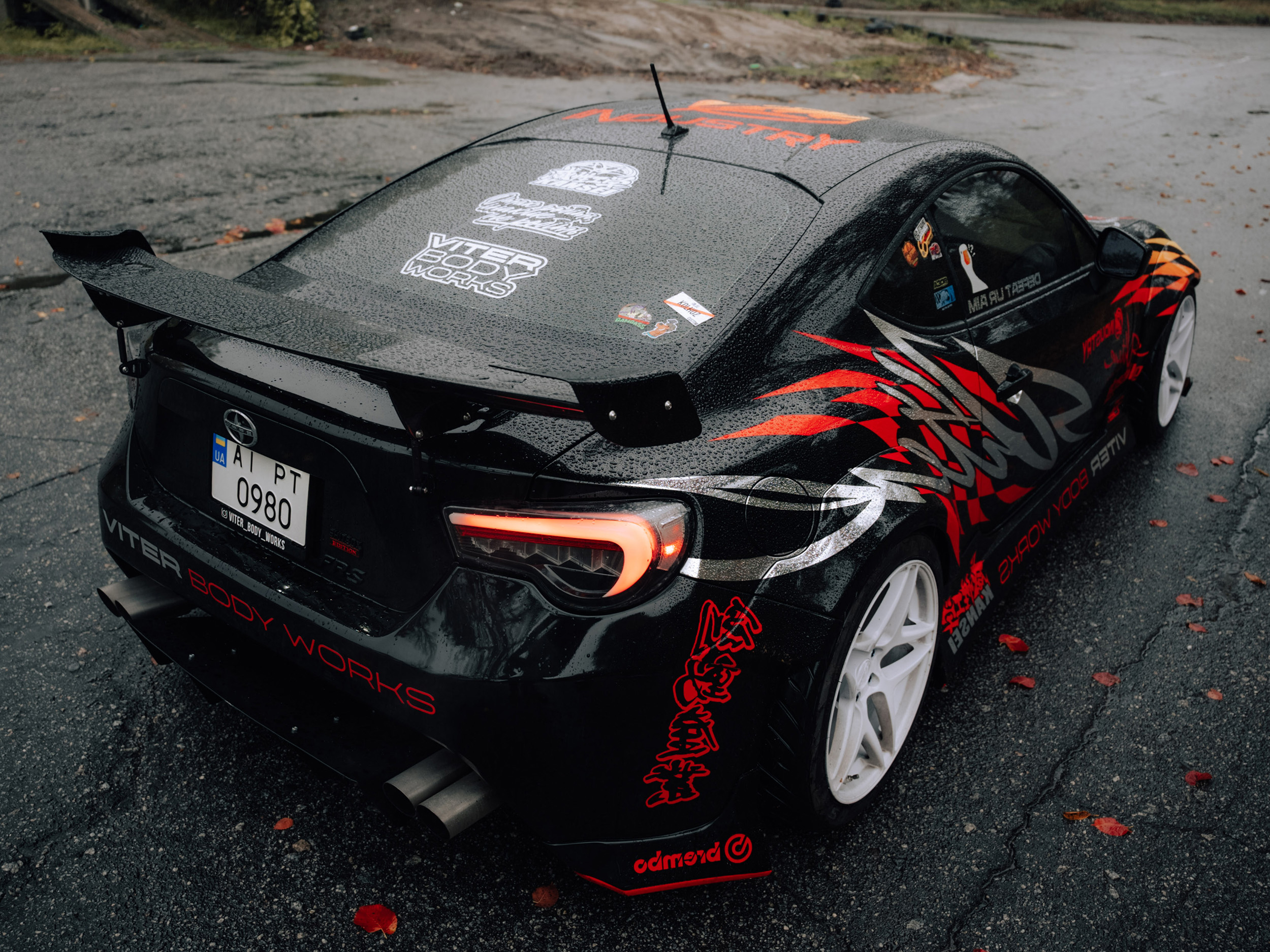 Toyota GT86 / Scion FRS / Subaru BRZ Drift Street D1 Livery Design Rear trunk | CM Industry