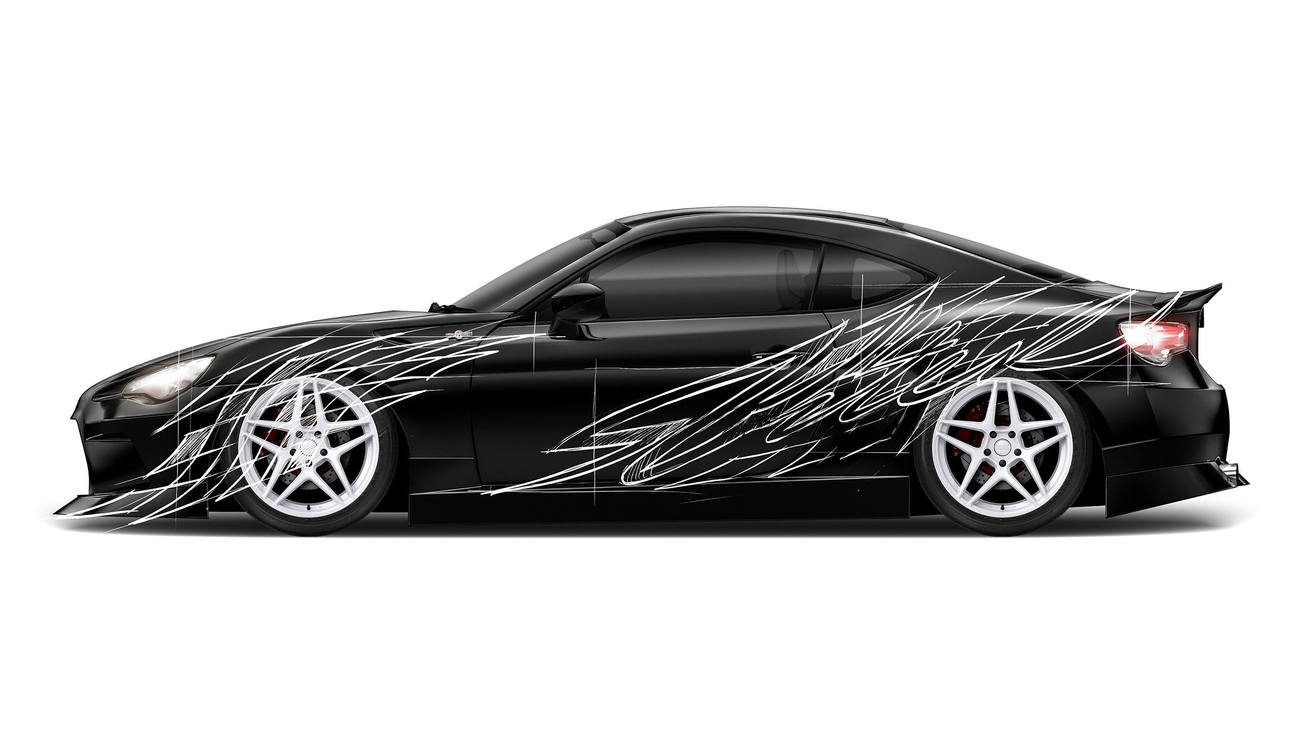 Toyota GT86 / Scion FRS / Subaru BRZ Drift Street D1 Livery Design Sketch | CM Industry