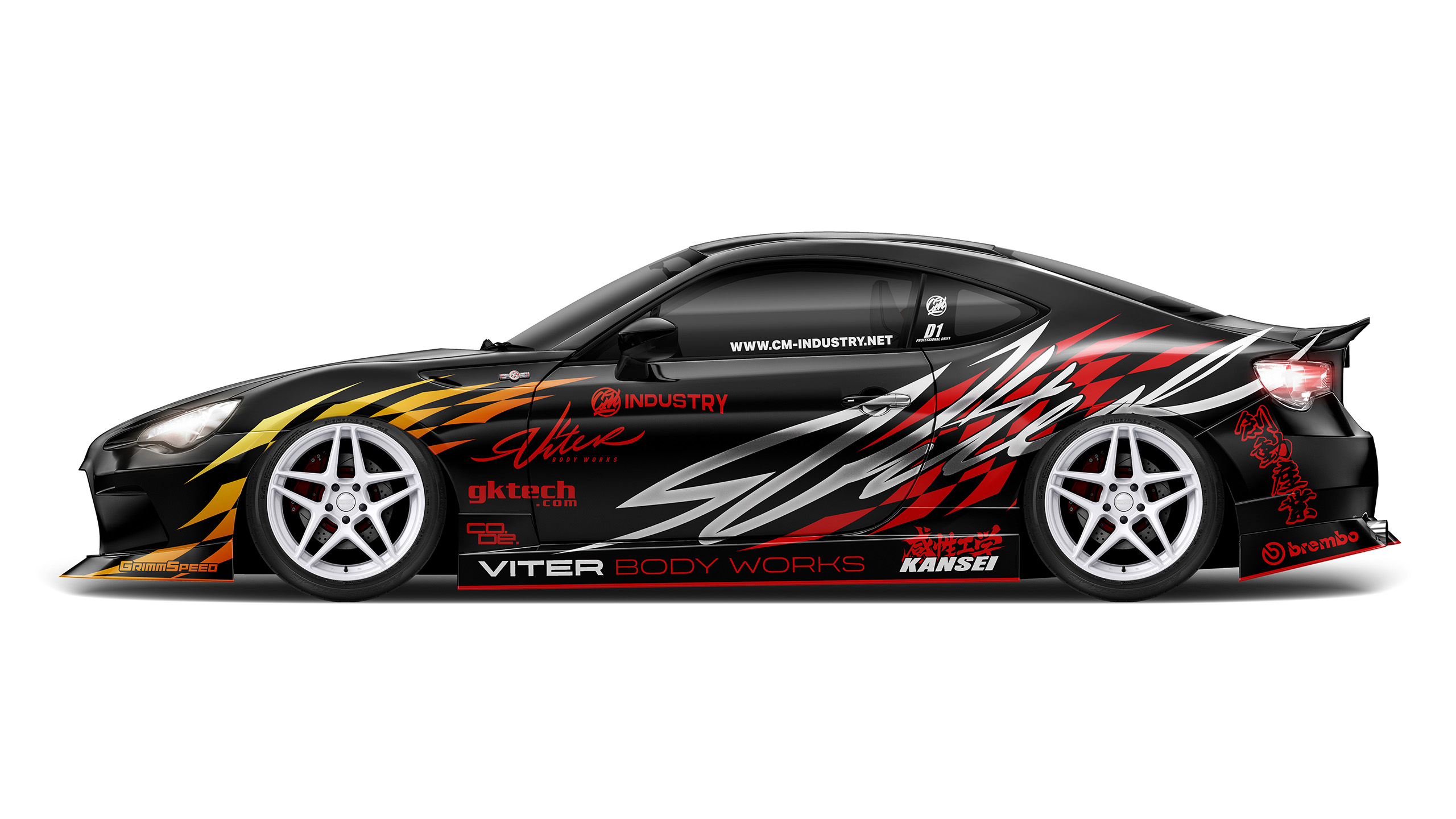 Toyota GT86 / Scion FRS / Subaru BRZ Drift Street D1 Livery Design Logos | CM Industry