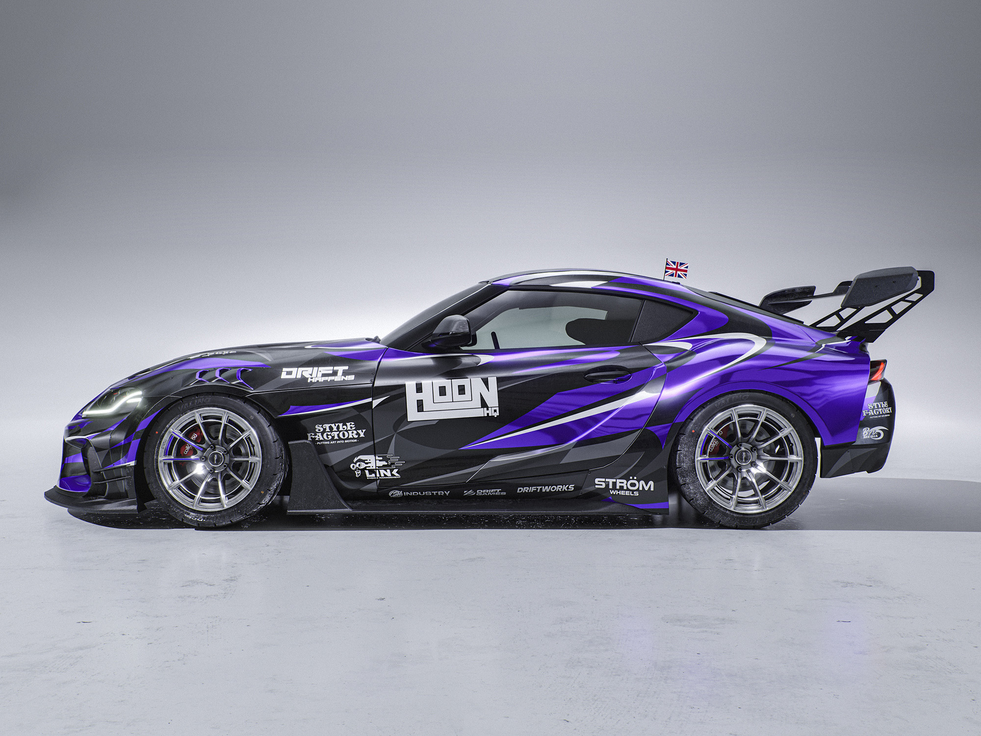 Toyota Supra A90 MK5 Adro Drift Sport Livery Design Side | CM Industry
