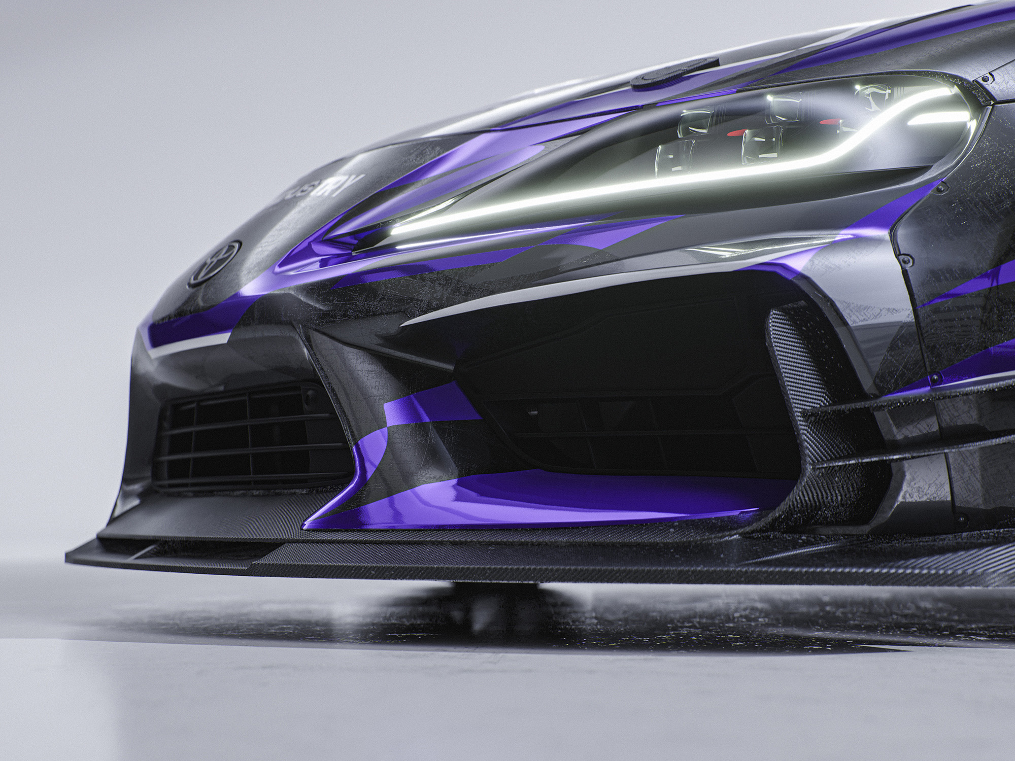 Toyota Supra A90 MK5 Adro Drift Sport Livery Design Front bumper | CM Industry