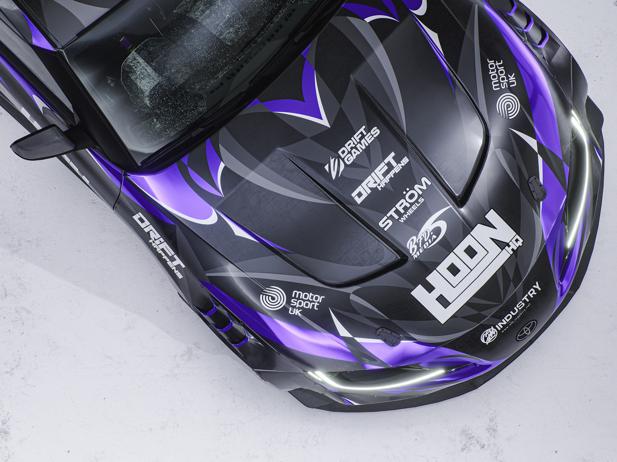 Toyota Supra A90 MK5 Adro Drift Sport Livery Design Hood | CM Industry