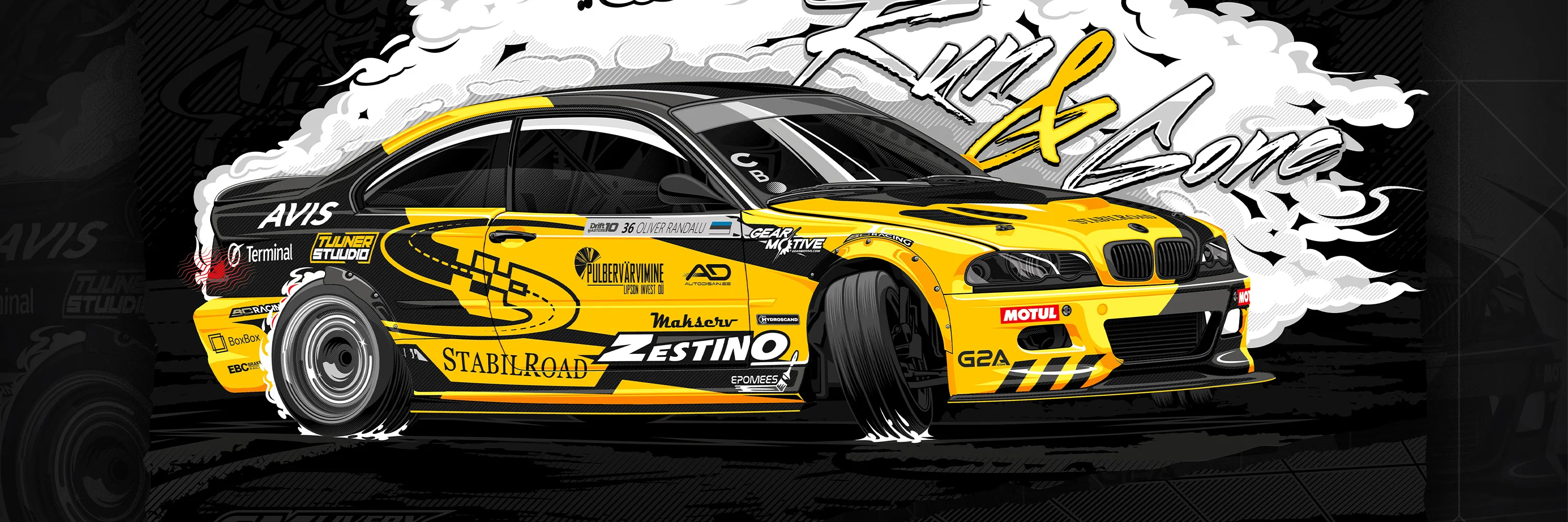 BMW E46 Randalu Drift Team — Illustration